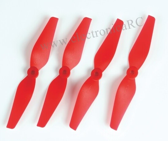 H�lice Graupner <b> PACK 5.5x3" ROJA (2CW + 2CCW) </b>